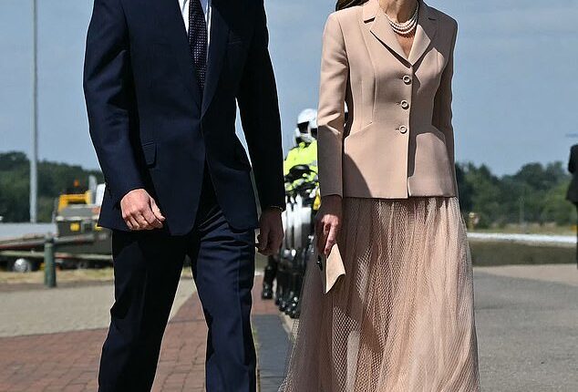 The Princess of Wales paid tribute to French designers in a timeless Dior outfit this morning
