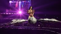 Katy Perry has poked fun at herself after almost falling out of the air during a performance in San Francisco on Friday