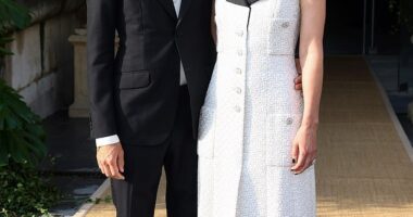 Kristen Dunst oozed Parisian chic as she and husband James Righton attended the star-studded Muse¿e des Arts De¿coratifs gala at iconic Louvre on Sunday.