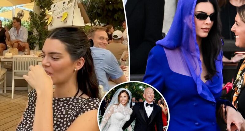 Kendall Jenner balances $75K handbag on her head after attending 'tone-deaf' Bezos wedding