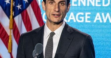 While shopping at an unknown store on Monday, Jack Schlossberg, 32, took a video zooming in on a People magazine cover of Jackie and John F. Kennedy with the headline: 'Jackie Knew Everything.'