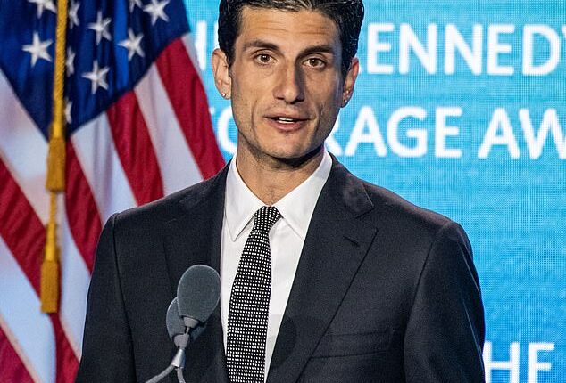 While shopping at an unknown store on Monday, Jack Schlossberg, 32, took a video zooming in on a People magazine cover of Jackie and John F. Kennedy with the headline: 'Jackie Knew Everything.'