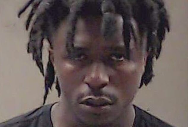 Taco Nash (pictured), 25, was forcibly removed from the courtroom following the vile outburst after a DeKalb County jury found him guilty of killing 22-year-old Mi'ckeya Montgomery