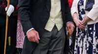 King Charles appeared cheerful as he joined the Sovereign's Garden Party at the Palace of Holyroodhouse in Edinburgh today
