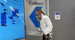Samantha Bailey was amazed when a tiny robot brought her Click & Collect order from the warehouse to the collection area in a matter of seconds