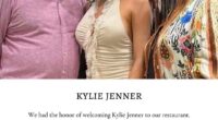 Shortly after Kylie Jenner dined at Tassia Restaurant in the Greek village of Fiscardo on July 12, owners Polychronis Dendrinos (L) and Tassia Dendrinou (R) proudly posted about the 'true honor' of hosting the 'iconic entrepreneur and global trendsetter'