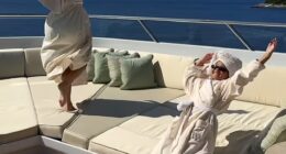 Kylie Jenner's, 27, luxury vacation on a yacht in Greece isn't just for the adults. She also brought her daughter Stormi, seven, along for the ride and the two of them are having a blast