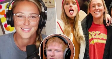 Kylie Kelce makes rare comment about Taylor Swift in Ed Sheeran interview