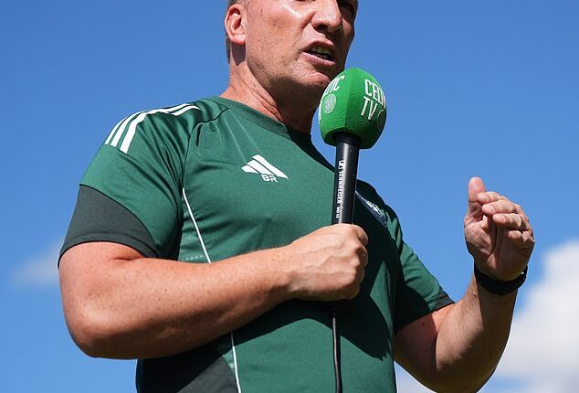 Brendan Rodgers has a year left to run on his contract as Celtic manager