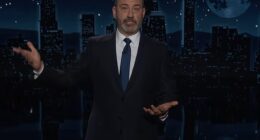 A number of late night hosts have shared their reactions after CBS announced the cancellation of the Late Show with Stephen Colbert, including Jimmy Kimmel, 57 (pictured)