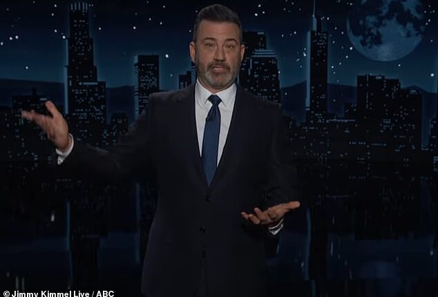 A number of late night hosts have shared their reactions after CBS announced the cancellation of the Late Show with Stephen Colbert, including Jimmy Kimmel, 57 (pictured)