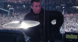 Some Might Say Liam Gallagher had a hard time remembering his own lyrics during the Oasis reunion tour in Cardiff on Friday evening