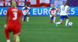 The Lionesses have been criticised by a leading anti-racism group for stopping taking the knee
