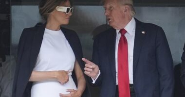 Donald Trump was gushing to Melania about the Club World Cup final, a lip reader has revealed