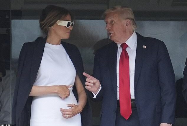 Donald Trump was gushing to Melania about the Club World Cup final, a lip reader has revealed