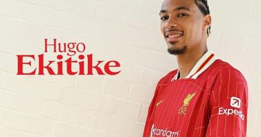 Liverpool confirm £79m signing of striker Hugo Ekitike as Reds' summer spending passes £290MILLION