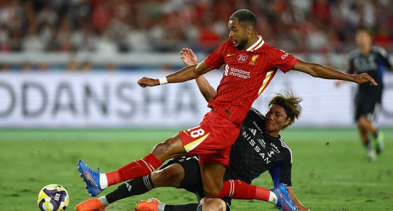 Liverpool vs Yokohama LIVE: £79m new boy Hugo Ekitike makes his Liverpool debut as Premier League champions look to impress in Japan despite tsunami threat