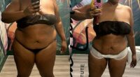 Lizzo took to Instagram on Thursday to display her extraordinary weight loss in stripped down side-by-side photos