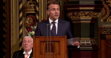 Emmanuel Macron says immigration is a ‘burden’ France and UK ‘must fix’ in address to parliament