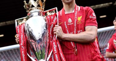 Diogo Jota played with a smile on his face and helped Liverpool to win a Premier League title