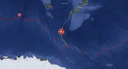 A 6.2 magnitude earthquake was recorded near Macquarie Island at 4.15pm on Saturday