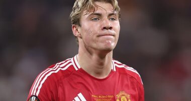AC Milan and Juventus are reportedly both weighing up moves for striker Rasmus Hojlund