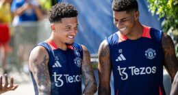 Jadon Sancho and Marcus Rashford are among the group of players looking to leave United