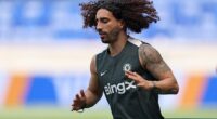 Marc Cucurella pictured training on Saturday on the eve of the 2025 FIFA Club World Cup final