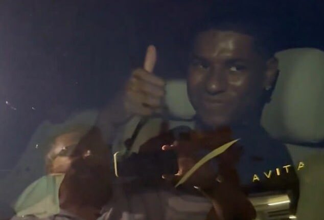 Marcus Rashford was spotted arriving in Barcelona with the forward nearing a loan move