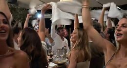 Margot Robbie (pictured) is having the time of her life while enjoying her Euro summer in Italy