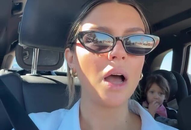 Matt Poole's girlfriend Annelyse Oatway (pictured) has hit back after an online critic accused her of 'trying too hard' to be a 'mother' to the former Ironman's young daughter Posy, who he shares with ex Tammy Hembrow