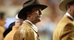 Matthew McConaughey, 55, broke his silence on the devastating floods that killed dozens in Texas as he issued a plea to his fans to 'lend a helping hand'; pictured 2024 in Austin, Texas