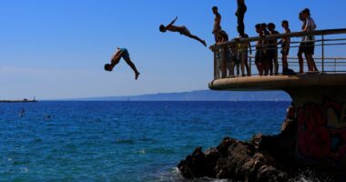 Mediterranean Sea hits record 30C as European marine heatwave puts species at risk