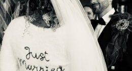 Mel B shares glimpse of her quirky 'just married' outfit as she celebrates tying the knot with Rory McPhee - after being snubbed on her big day by fellow Spice Girl Geri Halliwell