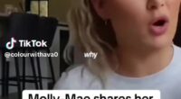 Despite looking and sounding exactly like Molly Mae, a new viral TikTok video (pictured) of the star has been exposed by the influencer for actually being Artificial Intelligence
