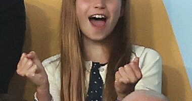 Princess Charlotte celebrates during the UEFA Women's EURO 2025 Final match between England and Spain