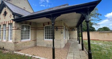 The stylish home where a pensioner was brutally murdered and dismembered by her lodger has been put up for sale, MailOnline can reveal