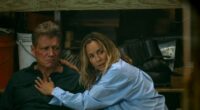 The Waterfront. (L to R) Holt McCallany as Harlan Buckley, Maria Bello as Belle Buckley in episode 104 of The Waterfront. Cr. Dana Hawley/Netflix © 2025
