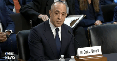 Emil Bove testifying before Congress.