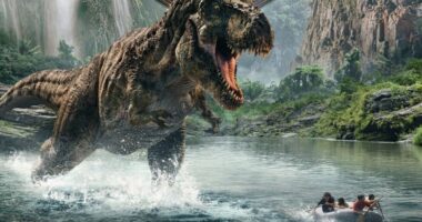 T Rex in Jurassic World Rebirth