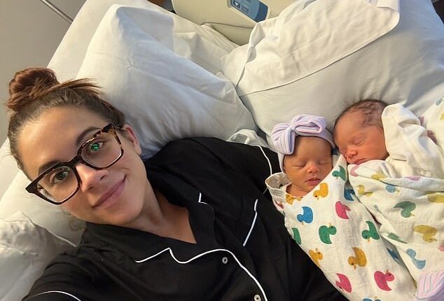 Emily Fisher, 36, welcomed twin girls last month and was left stunned when she totaled up her bills and realized giving birth would have cost her $120,527.51 had she not had insurance