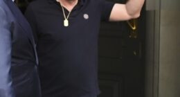 Noel Gallagher was mobbed by fans as he left his hotel for Heaton Park for the first of five sold-out reunion gigs on Friday