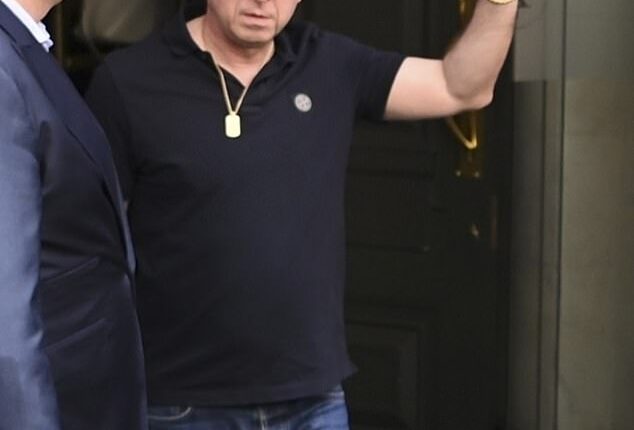 Noel Gallagher was mobbed by fans as he left his hotel for Heaton Park for the first of five sold-out reunion gigs on Friday