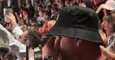 Emotional Oasis fans could not hold back their tears as they finally witnessed Noel and Liam Gallagher reunite on stage for the first time in 16 years