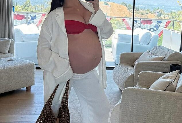 Olivia Culpo, 33, revealed she's on a diet just ten days after welcoming her daughter with Christian McCaffrey, 29; Pictured July 4