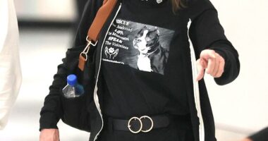 A horror movie icon who shot to fame in a 'cursed' blockbuster which threw her personal life into turmoil was seen on a rare public outing this week - who is she?