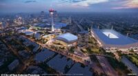 A project that was initially code-named Project Marvel is facing huge backlash from local residents who have no desire for a new San Antonio Spurs arena to be constructed downtown (pictured: rendering of new arena)