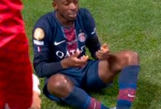 PSG star Ousmane Dembele paid tribute to Diogo Jota with his goal celebration on Saturday
