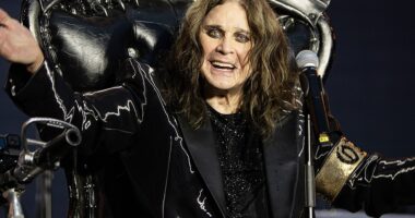 Ozzy Osbourne at his Black Sabbath farewell gig at Villa Park stadium in July 2025
