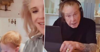 Ozzy Osbourne seen with daughter Kelly and grandson in final video two days before death
